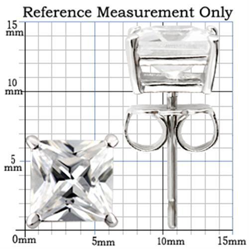 Load image into Gallery viewer, 0W160 - Rhodium 925 Sterling Silver Earrings with AAA Grade CZ  in
