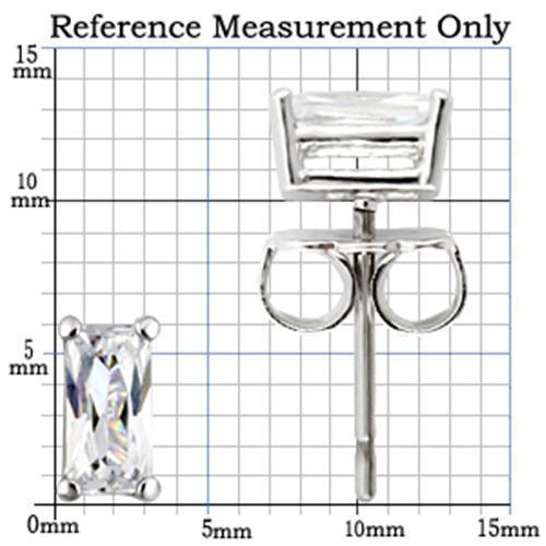 Load image into Gallery viewer, 0W161 - Rhodium 925 Sterling Silver Earrings with AAA Grade CZ  in
