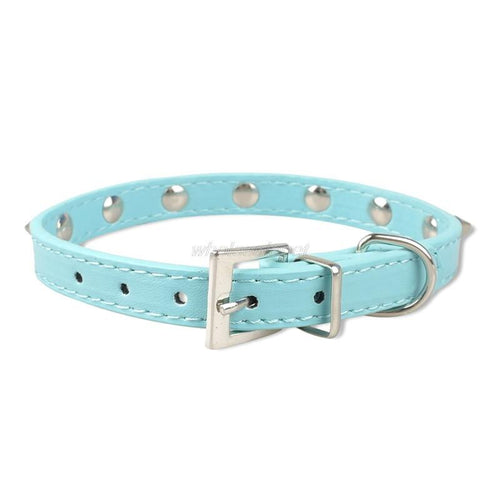Load image into Gallery viewer, 1 Row Cute Rivets Studded Dog Collar Puppy Cat
