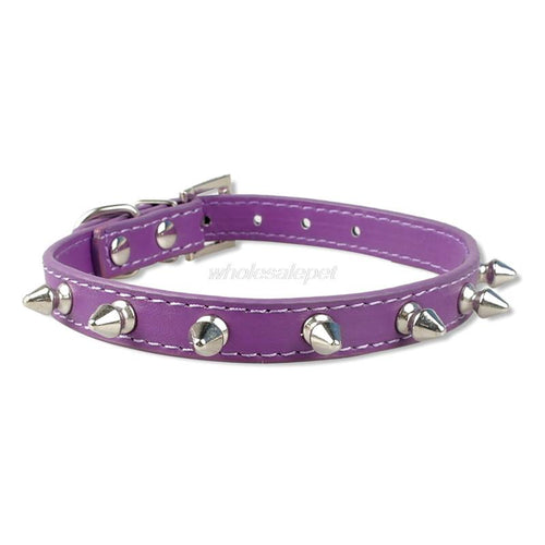 Load image into Gallery viewer, 1 Row Cute Rivets Studded Dog Collar Puppy Cat
