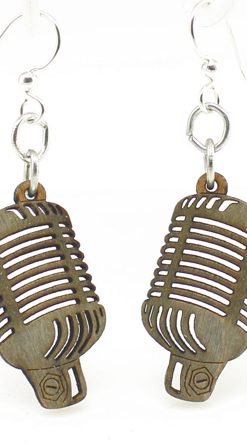 Load image into Gallery viewer, Retro Vintage Microphone Earrings #1304
