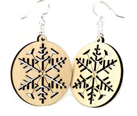 Load image into Gallery viewer, Snowflake Earrings # 1336
