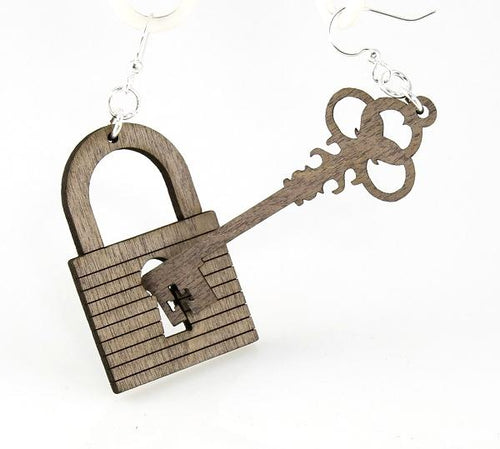 Load image into Gallery viewer, Lock and Key Earrings # 1356
