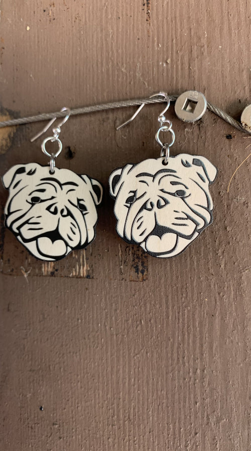 Load image into Gallery viewer, Bull Dog Earrings # 1412
