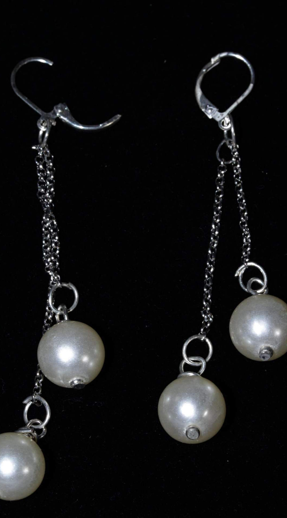 Faux Pearls Dangle Earrings