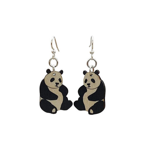 Load image into Gallery viewer, Small Panda Earrings #1478
