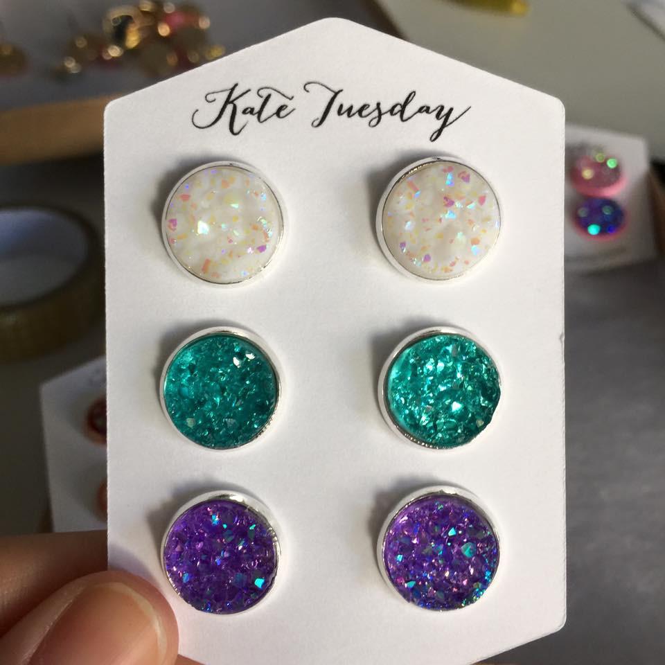 Jordana Druzy Earrings Set