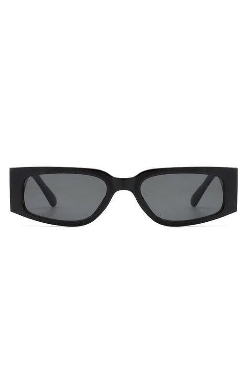 Rectangle Narrow Retro Slim Square Sunglasses