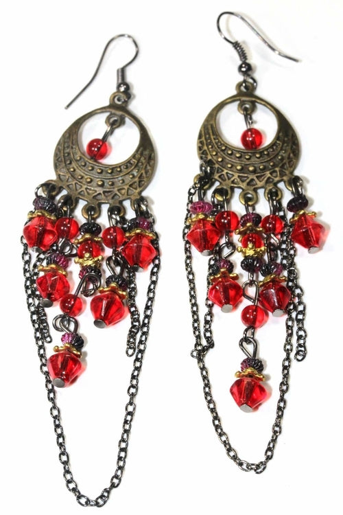 Load image into Gallery viewer, Gypsy Style Chandelier Earrings
