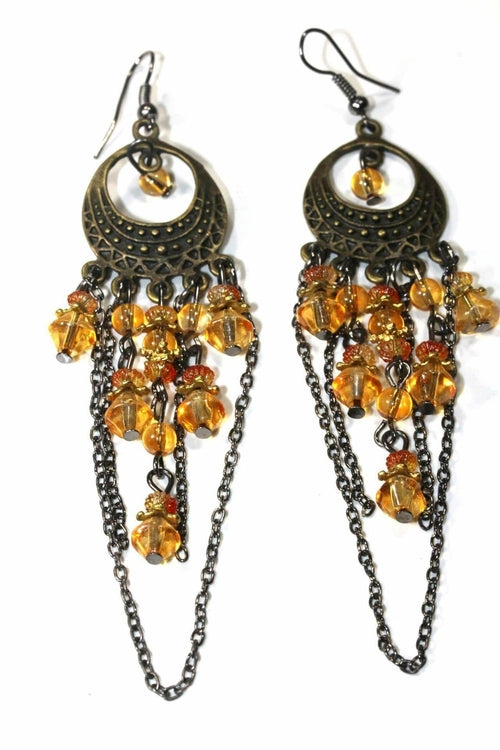 Load image into Gallery viewer, Gypsy Style Chandelier Earrings
