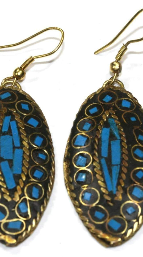 Load image into Gallery viewer, Third Eye Mosaic Earrings

