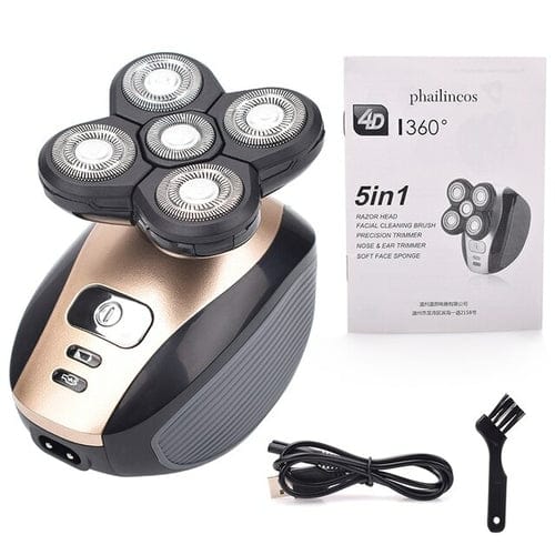 5 in 1 Rechargeable Electric Shaver Five Floating Heads Razors Hair