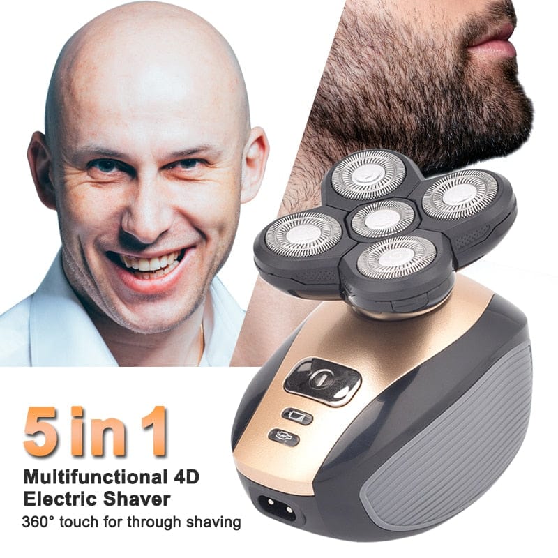 5 in 1 Rechargeable Electric Shaver Five Floating Heads Razors Hair