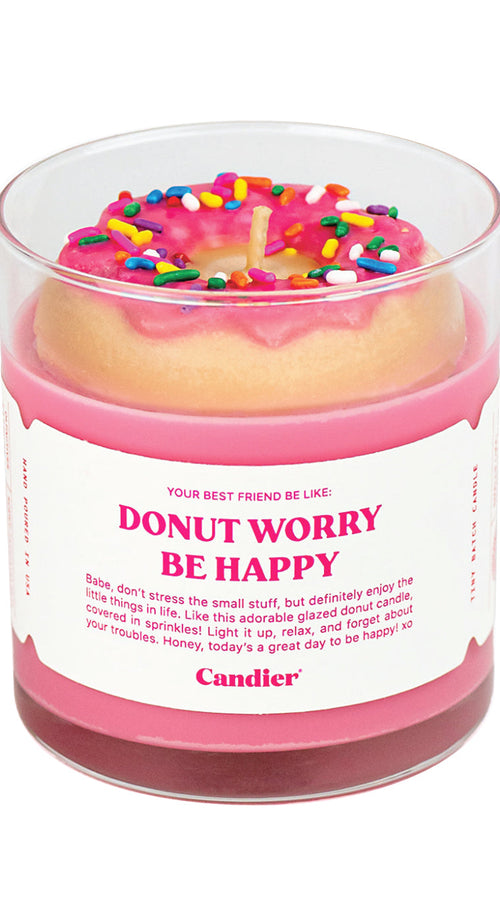Load image into Gallery viewer, DONUT WORRY CANDLE
