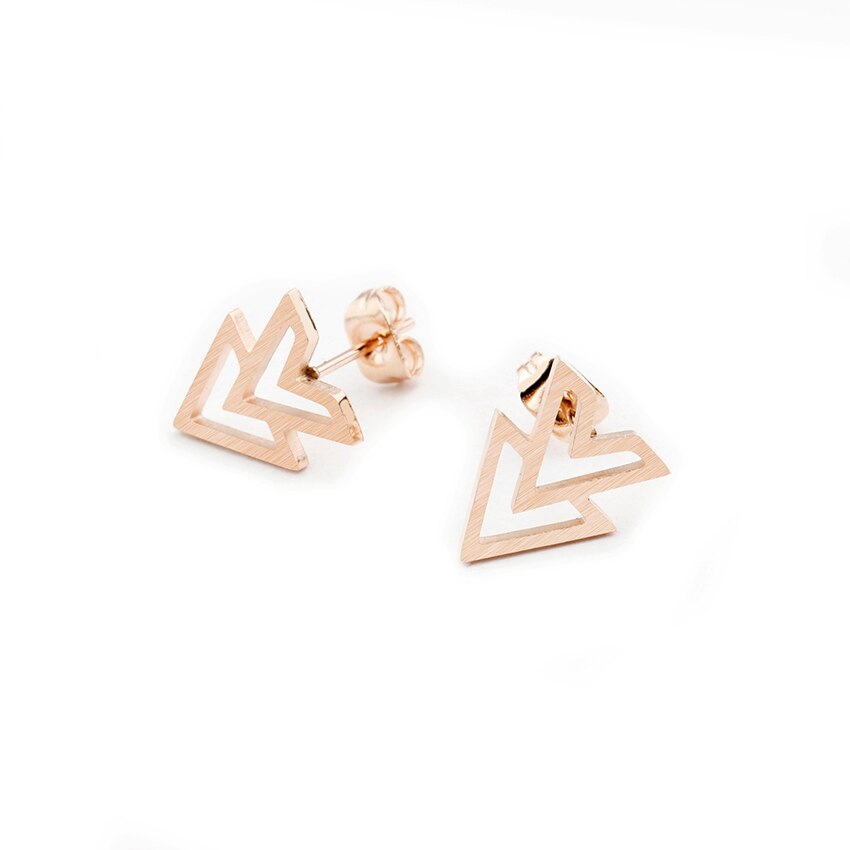 Minimalist Women Ear Jewelry Arrow Studs Earrings