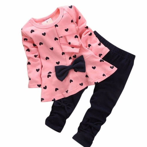 Load image into Gallery viewer, New Baby Girls Clothes Sets lovely Heart-shaped
