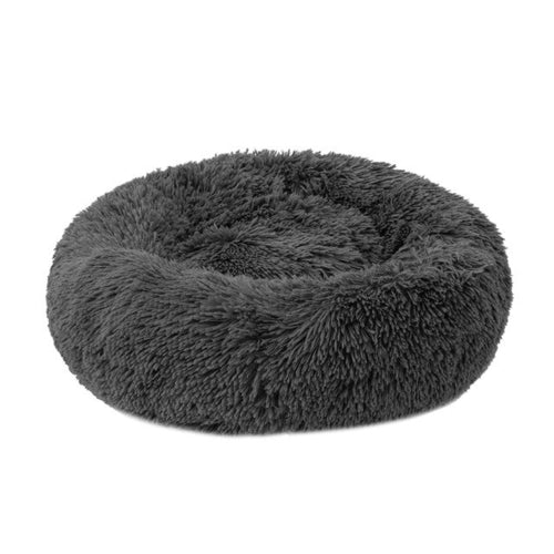 Load image into Gallery viewer, Soft Long Plush Cat Bed House Round Pet Cat Cave

