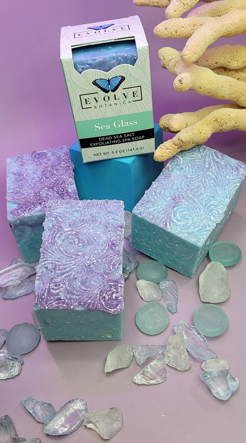 Load image into Gallery viewer, Specialty Soap - Sea GLass Salt Bar
