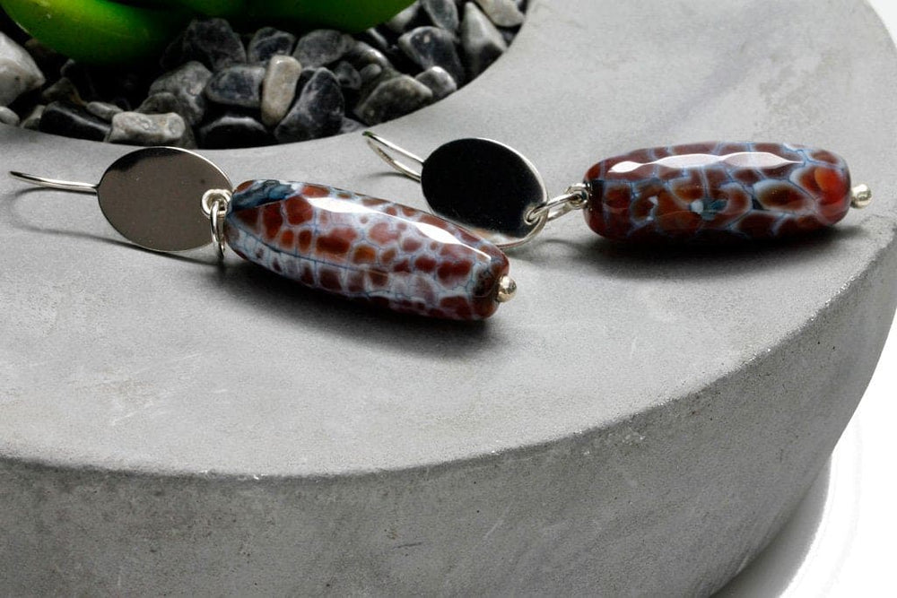 Admirable Agate Long Dangle Earrings