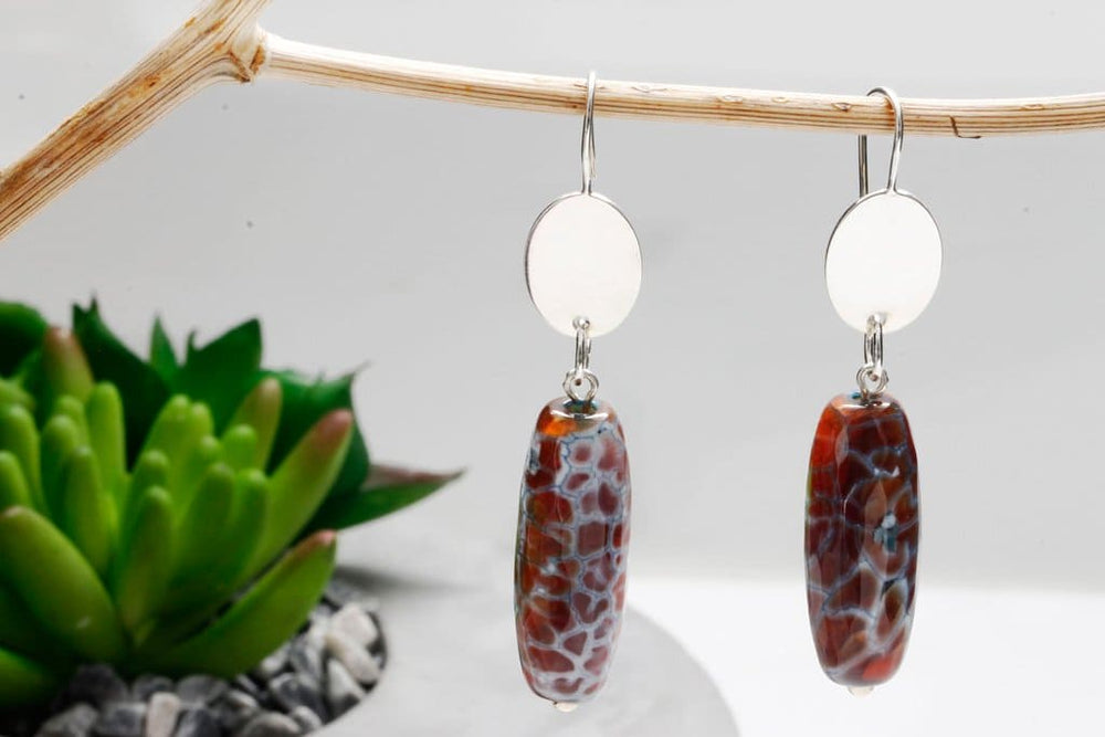 Admirable Agate Long Dangle Earrings