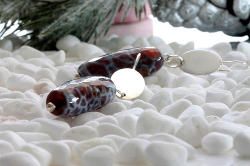 Load image into Gallery viewer, Admirable Agate Long Dangle Earrings
