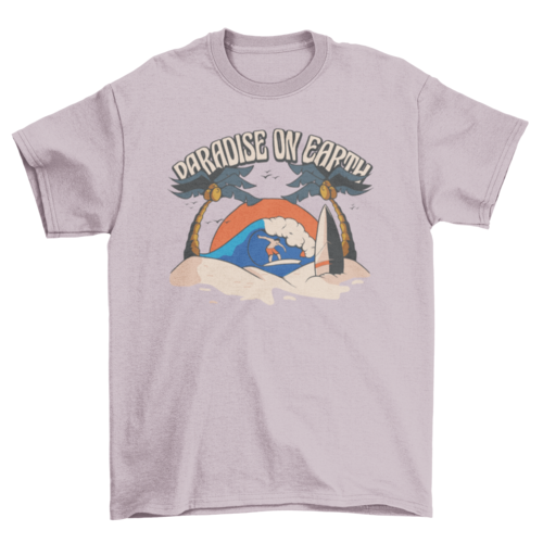 Paradise surf beach t-shirt