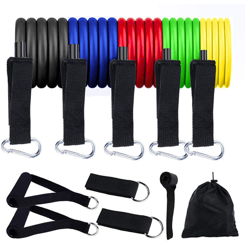 Load image into Gallery viewer, 11Pcs Fitness Equipment Resistance Band Set
