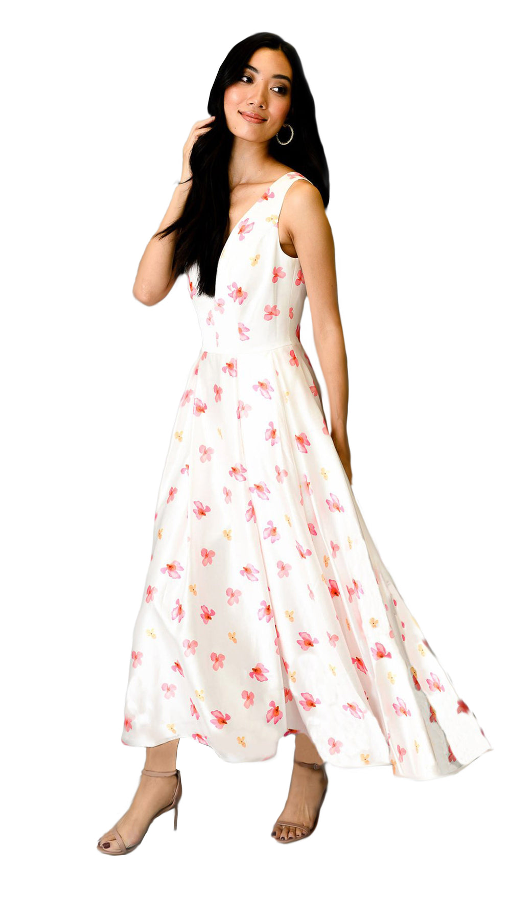 Women's Formal Floral Midi Dress
