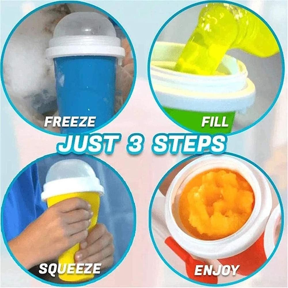 Slushy Maker Portable Travel Ice Cup Homemade Freeze Drinks Cup