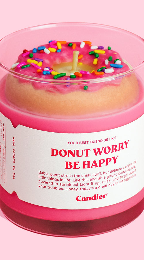 Load image into Gallery viewer, DONUT WORRY CANDLE
