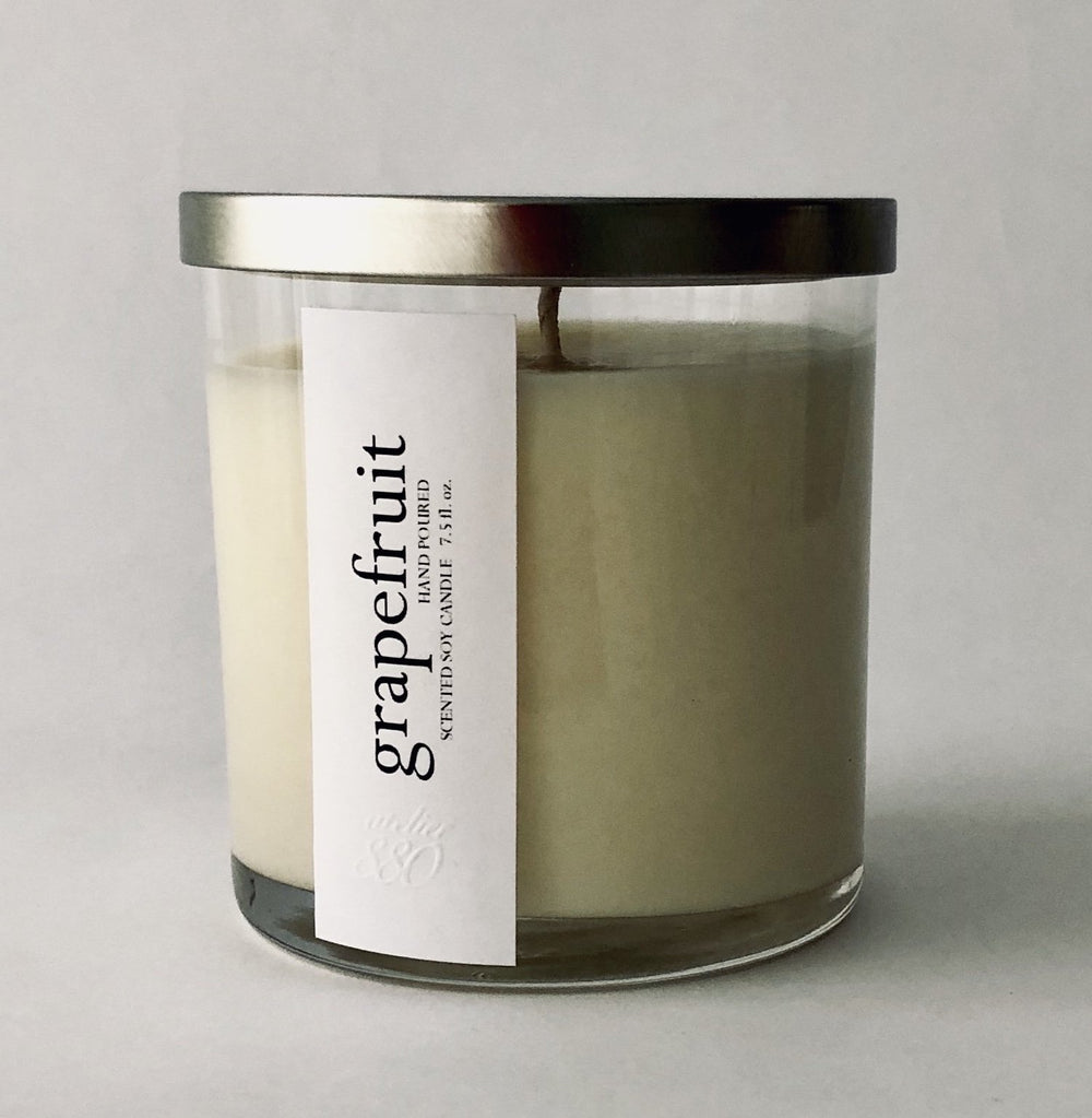 grapefruit scented candle
