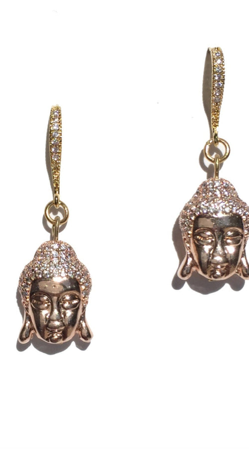 Load image into Gallery viewer, Buddha Earrings, Religious Jewelry, Spiritual Jewelry, Buddhist
