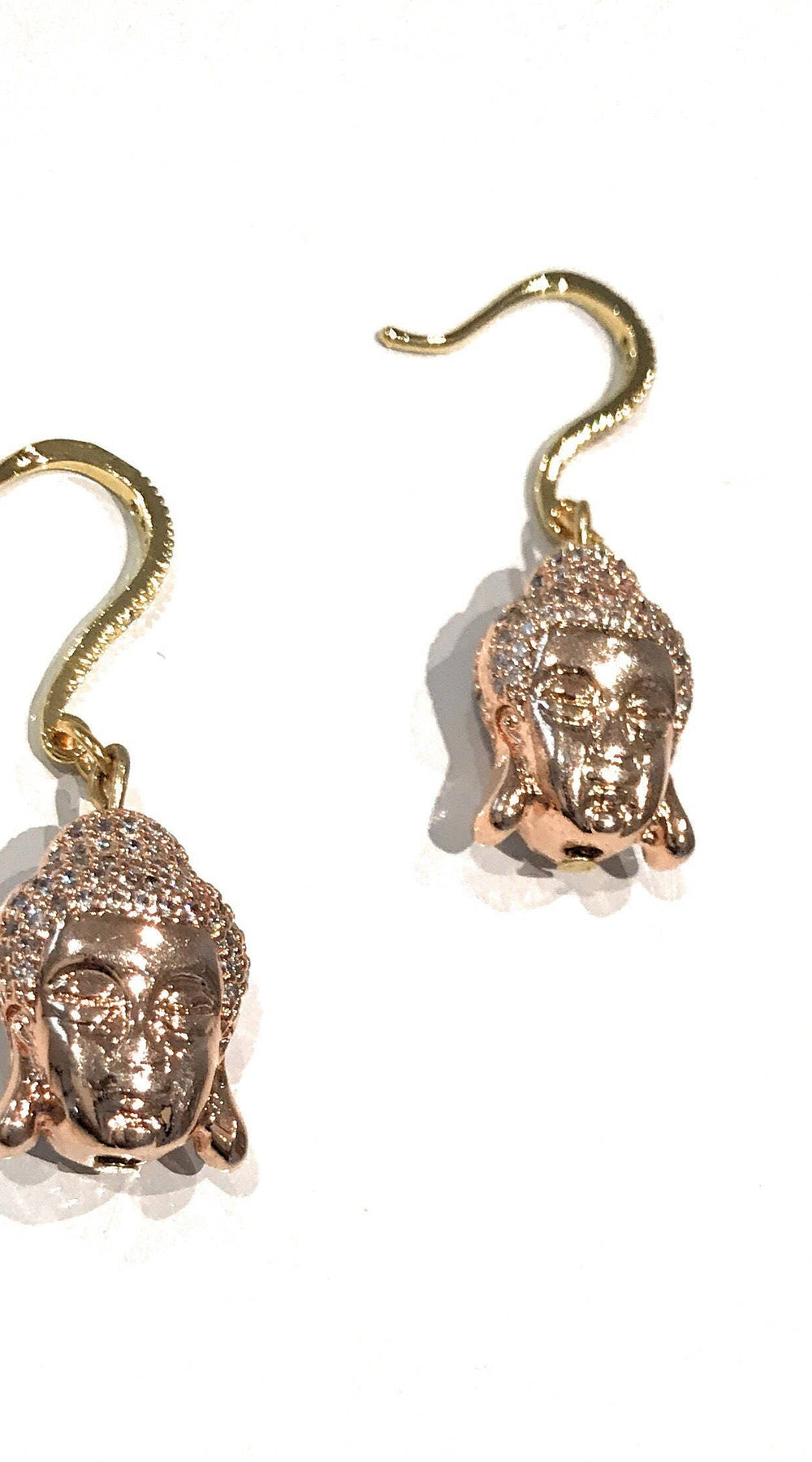 Buddha Earrings, Religious Jewelry, Spiritual Jewelry, Buddhist