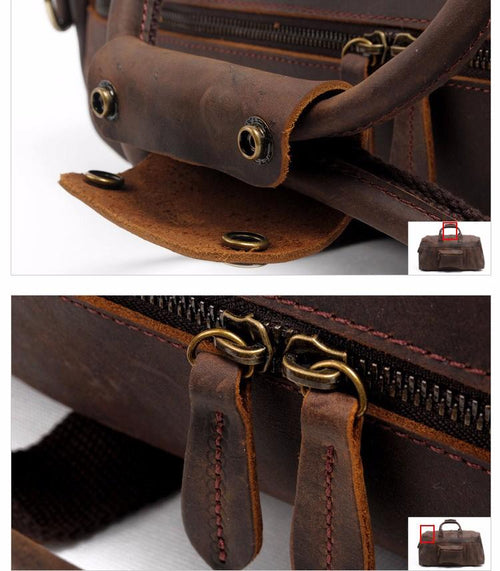 Load image into Gallery viewer, The Asta Weekender | Handcrafted Leather Duffle Bag
