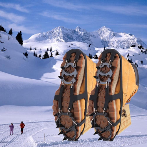Load image into Gallery viewer, 18 teeth non-slip ice snow climbing anti-slip shoe
