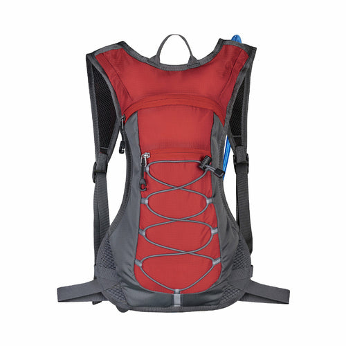 hydration pack with 70 oz 2l water bladder red