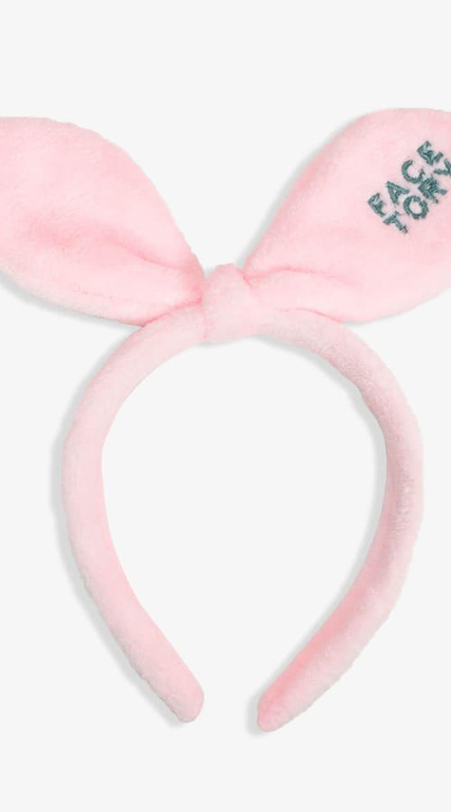 Load image into Gallery viewer, Bunny Bow Hairband- Blushing Pink
