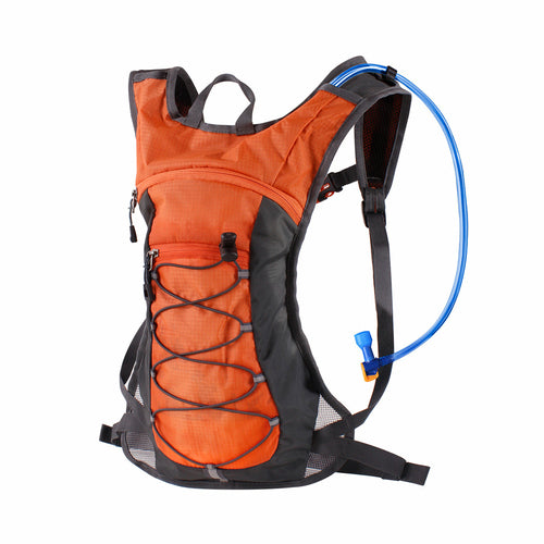 Load image into Gallery viewer, hydration pack with 70 oz 2l water bladder orange
