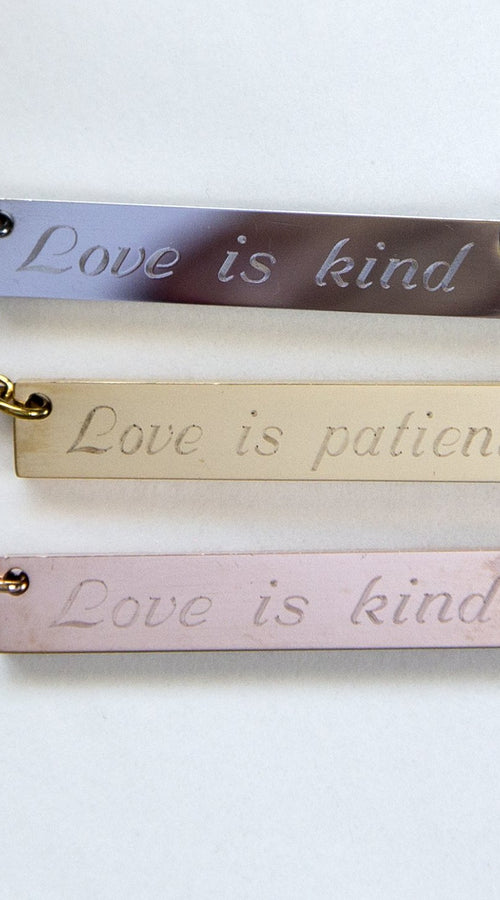 Load image into Gallery viewer, Love is Patient Love is Kind Necklace 1
