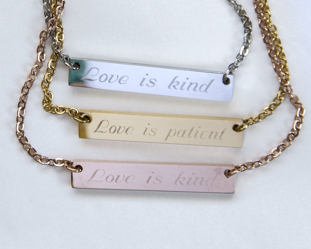 Love is Patient Love is Kind Necklace 1