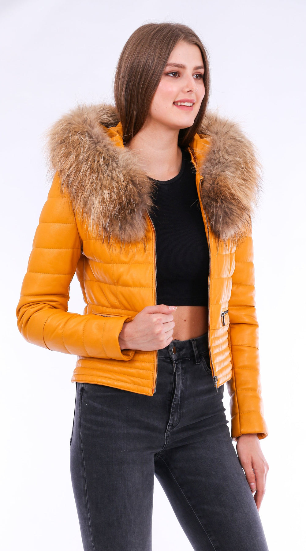 Anoraq Quilted Leather Jacket