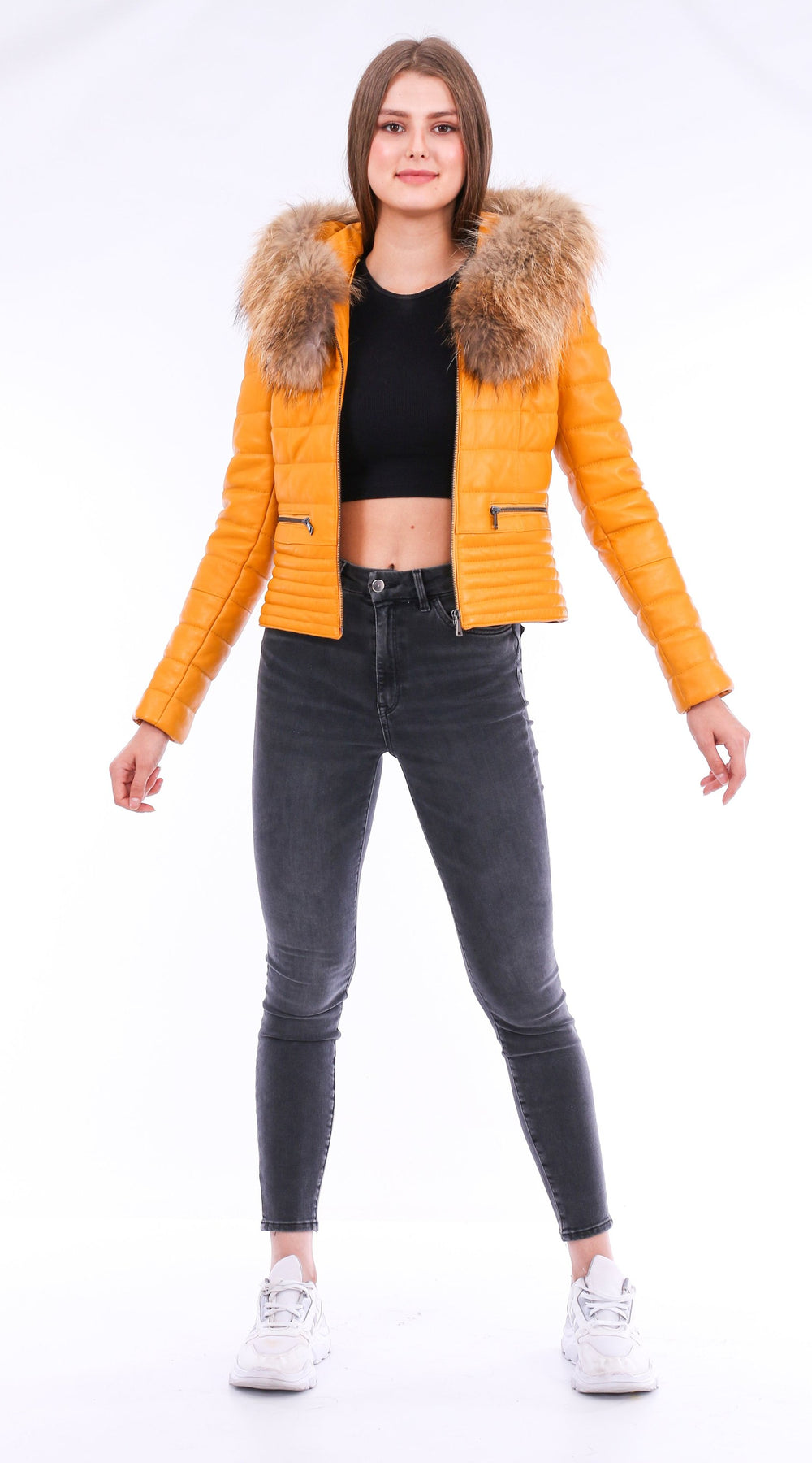 Anoraq Quilted Leather Jacket