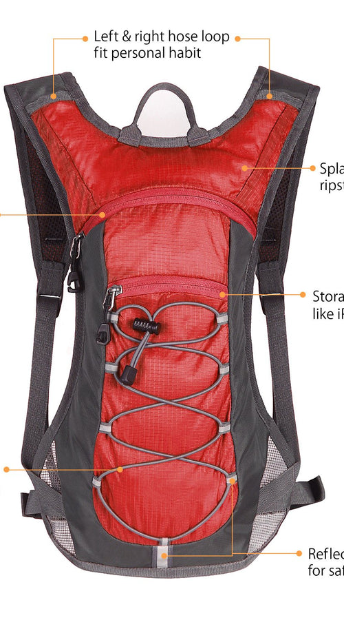 Load image into Gallery viewer, hydration pack with 70 oz 2l water bladder
