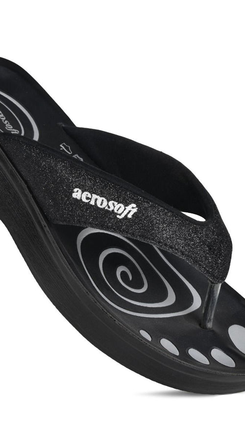 Load image into Gallery viewer, Aerosoft Women’s Gliterrati Casual Summer Thong Sandals
