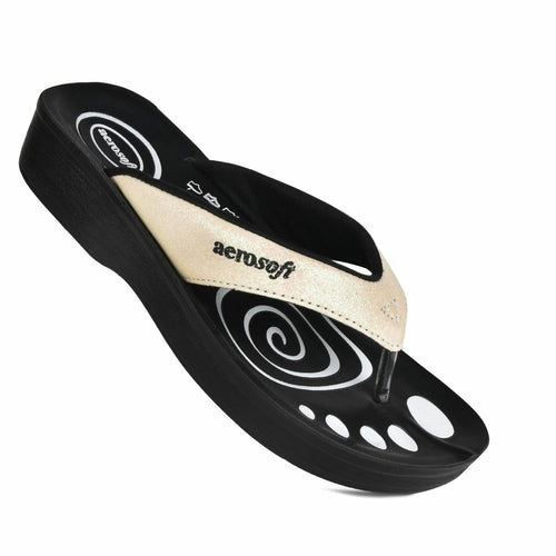 Load image into Gallery viewer, Aerosoft Women’s Gliterrati Casual Summer Thong Sandals
