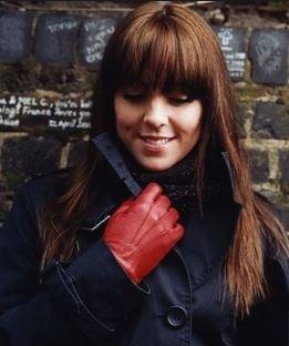 Load image into Gallery viewer, alpaca knit lined cowhide leather gloves - alpaca made in the usa
