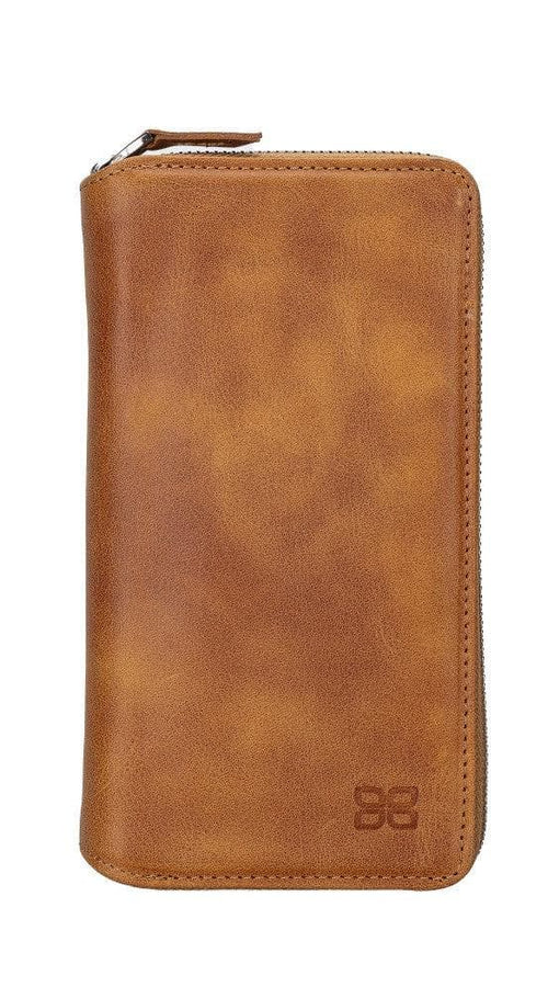 Load image into Gallery viewer, Apple iPhone 14 Series Detachable and Zipper Leather Wallet Case - PMW
