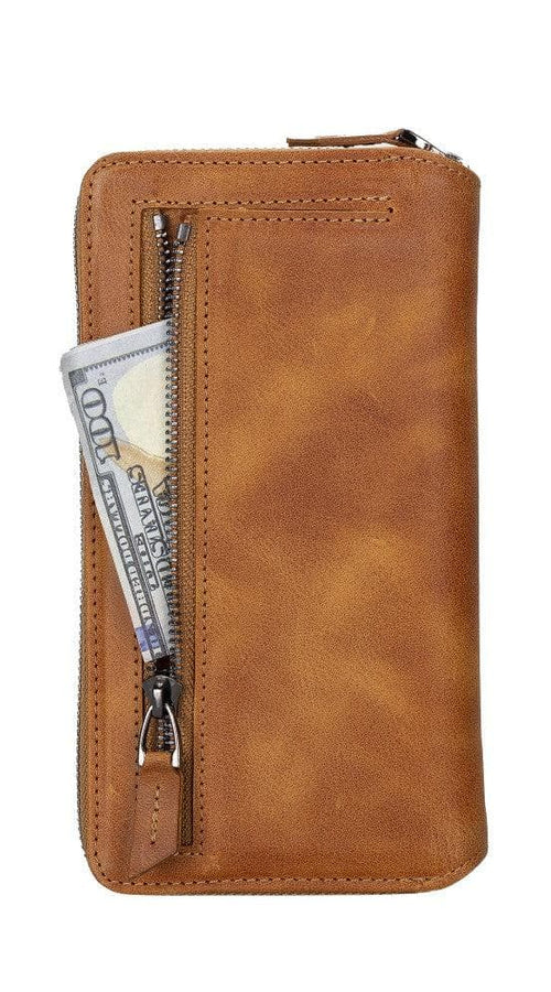 Load image into Gallery viewer, Apple iPhone 14 Series Detachable and Zipper Leather Wallet Case - PMW
