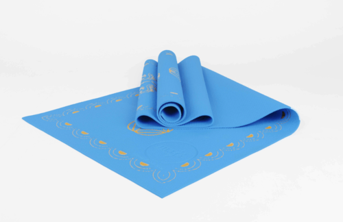 Load image into Gallery viewer, printed pvc premium yoga mat 1766blue
