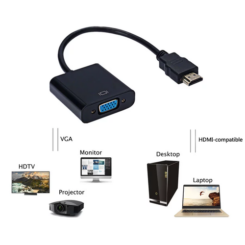 Load image into Gallery viewer, 1080P HDMI-compatible to VGA Adapter For Xbox PS4 PC
